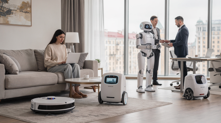 Роботы-помощники дома и на работе: реальные сценарии использования сегодня